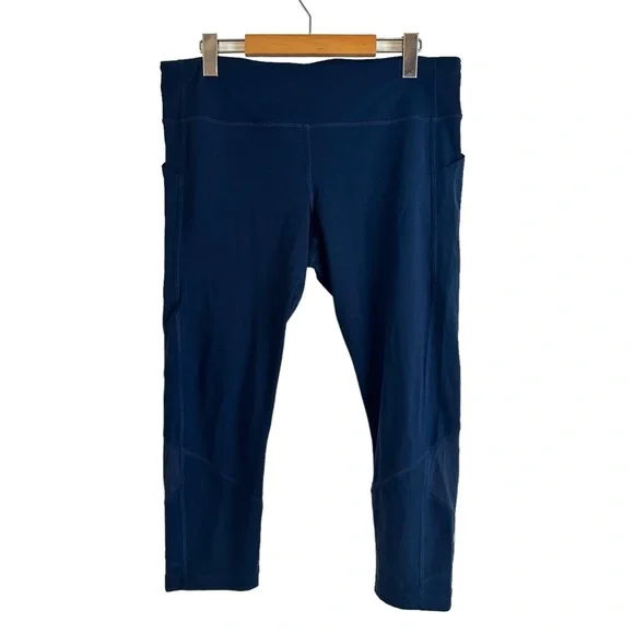 Lululemon Pace Rival Crop Full-On Luxtreme 22" True Navy Size 12 - Picture 3 of 8